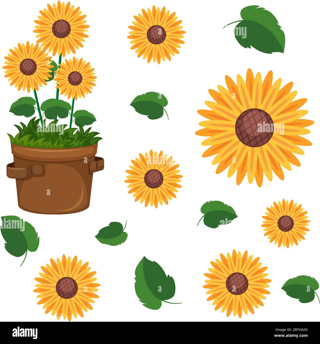 Composizione Dei Girasoli Artificiali in Vaso Di Vetro Isolato Su W  Immagine Stock - Immagine di girasole, oggetto: 47419037