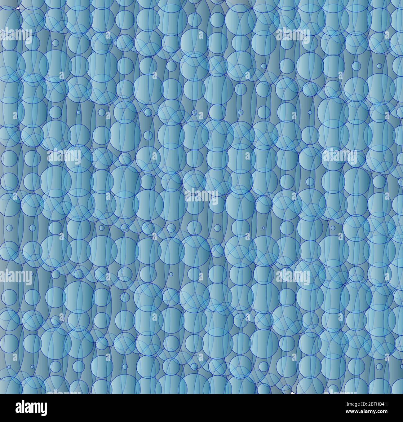 astratto sfondo blu con bolle Foto Stock