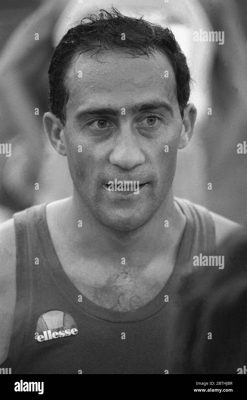 MAURIZIO DAMILANO Italien atleta e pista a piedi 20 km al Campionato europeo di Stoccarda Foto Stock