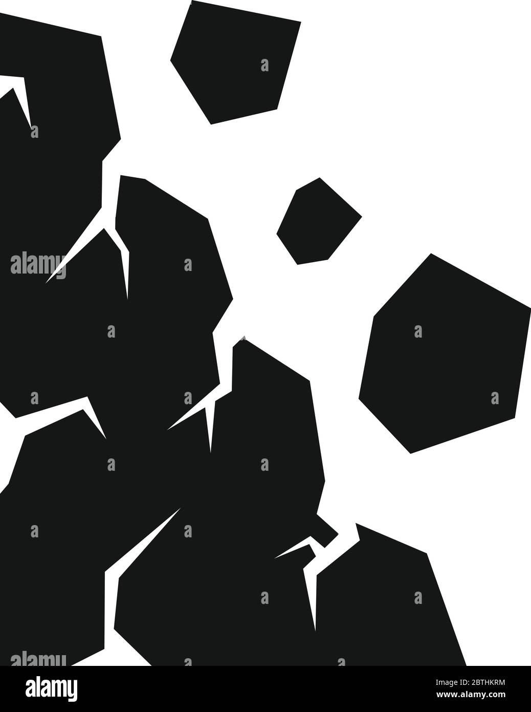 Icona a cascata. Semplice illustrazione dell'icona vettoriale rockfall per il web design isolato su sfondo bianco Illustrazione Vettoriale