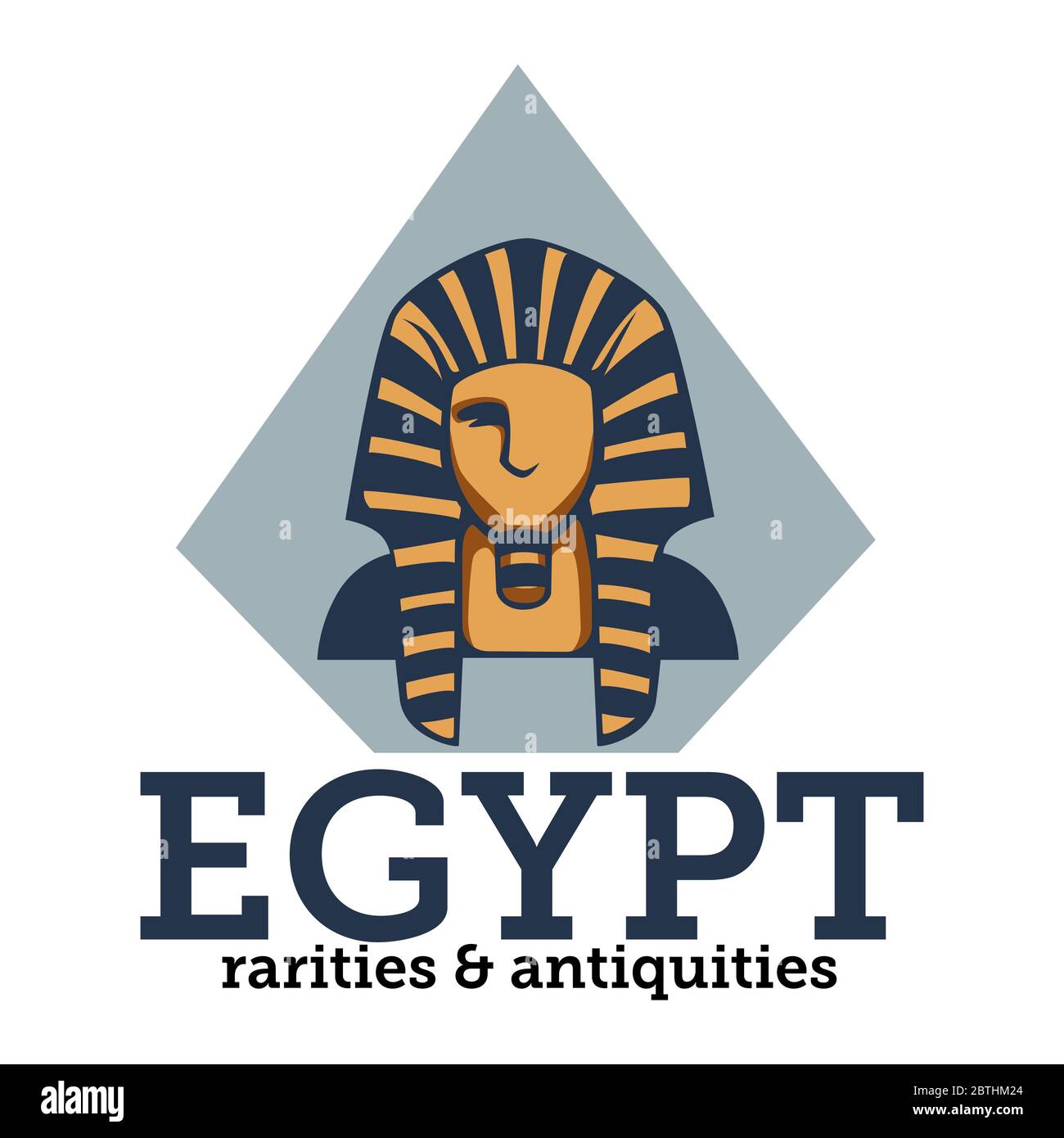 Rarità e antichità egiziane, viaggiando di paese africano Illustrazione Vettoriale