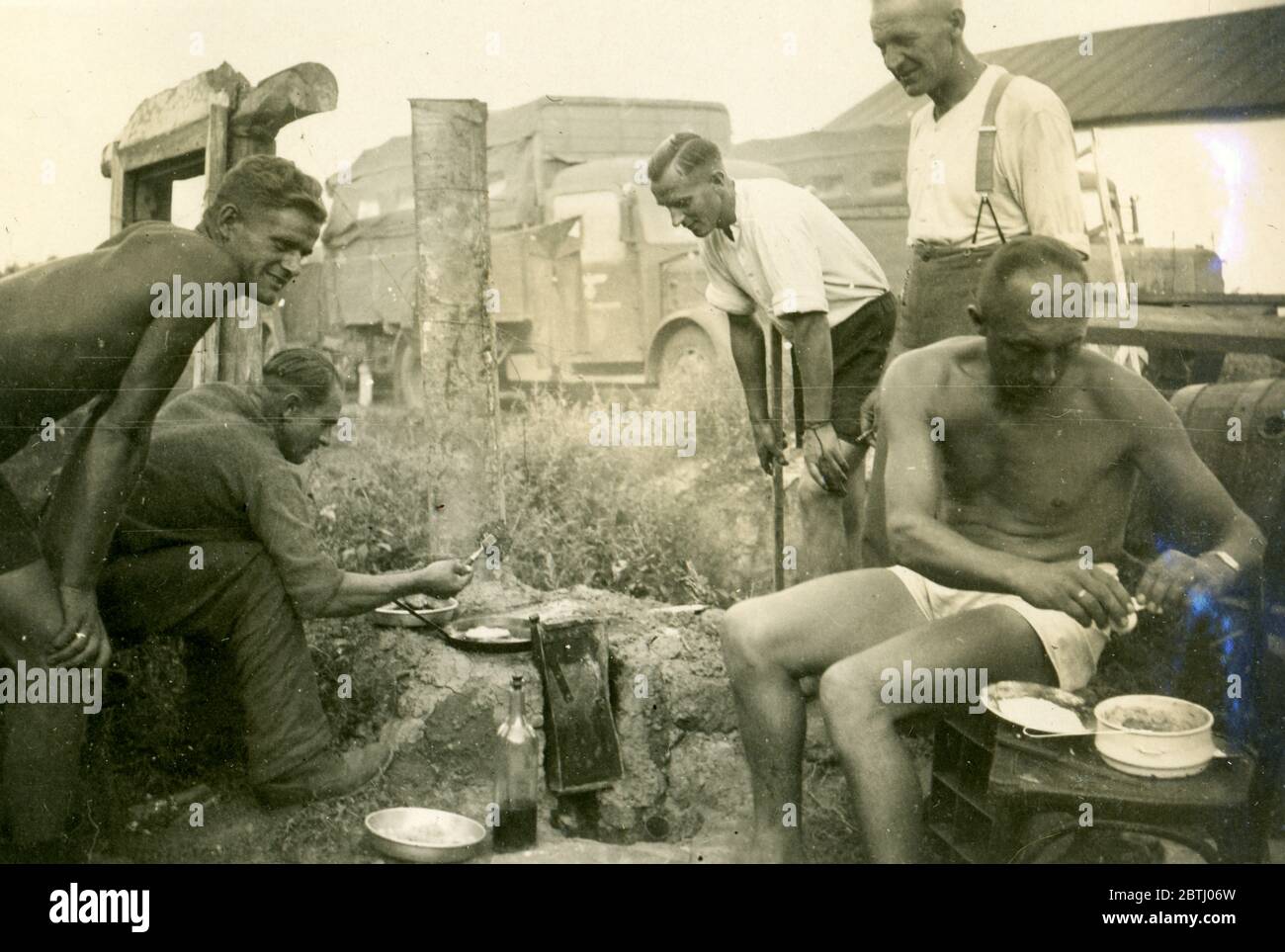 Seconda guerra mondiale / seconda guerra mondiale, soldati tedeschi, probabilmente Romania, 1942 Foto Stock