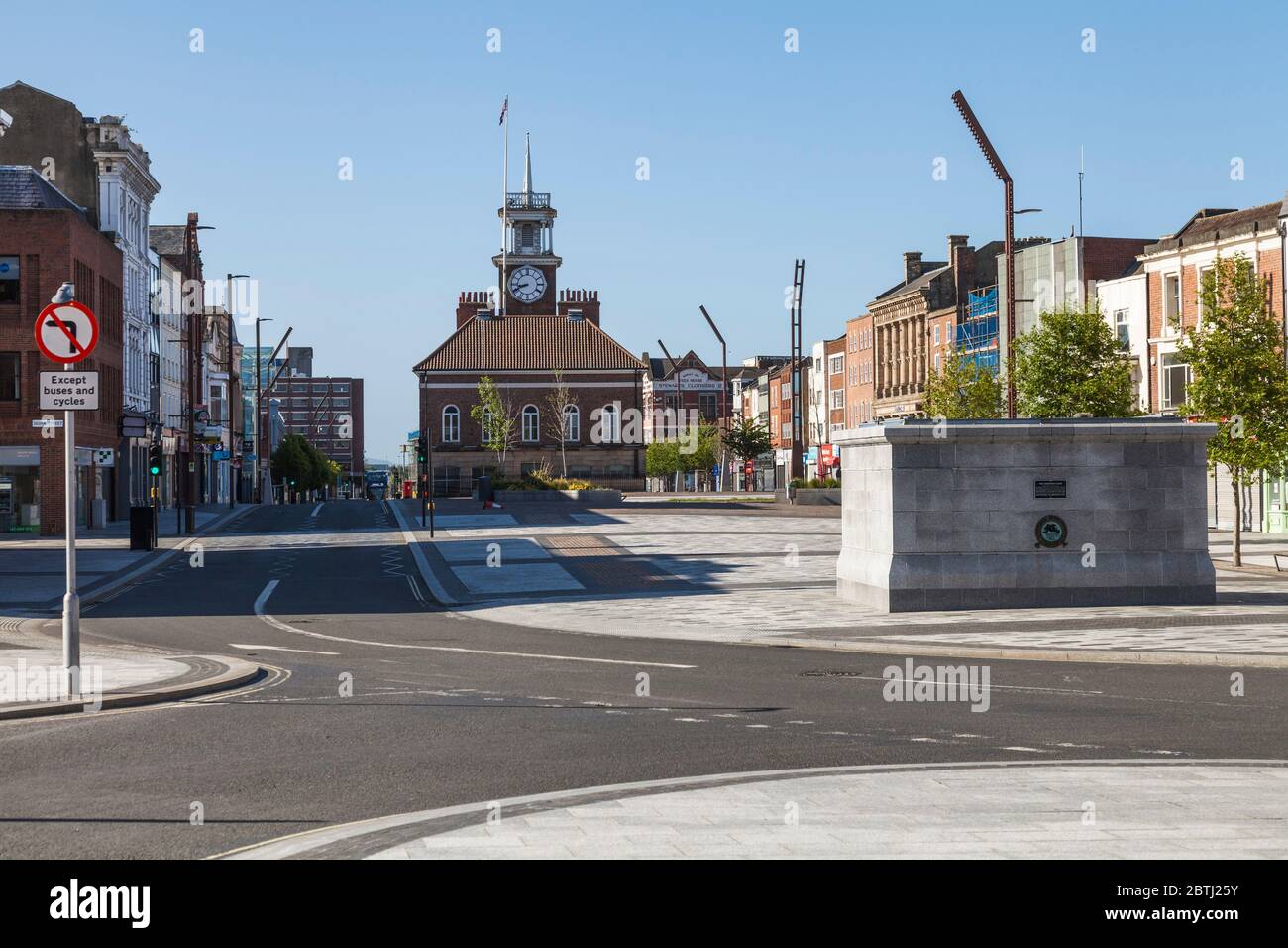 The High Street, Stockton on Tees, Inghilterra, Regno Unito Foto Stock