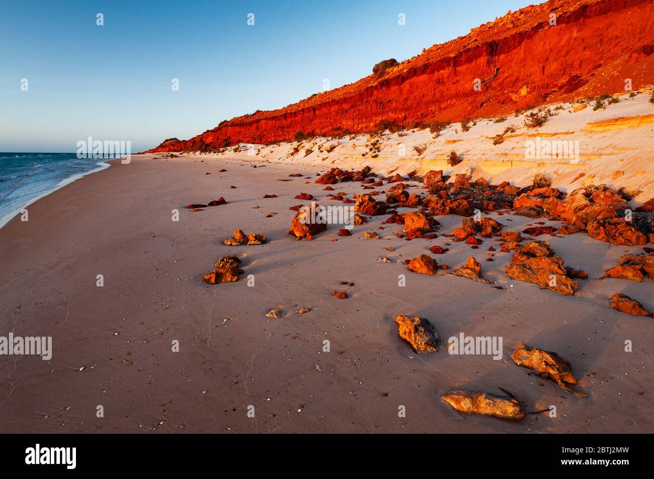 Le tipiche e famose dune rosse del Parco Nazionale Francois Peron. Foto Stock