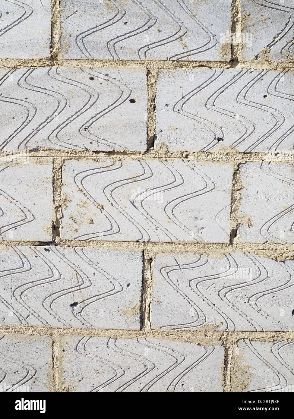 Breeze Block muro Foto Stock