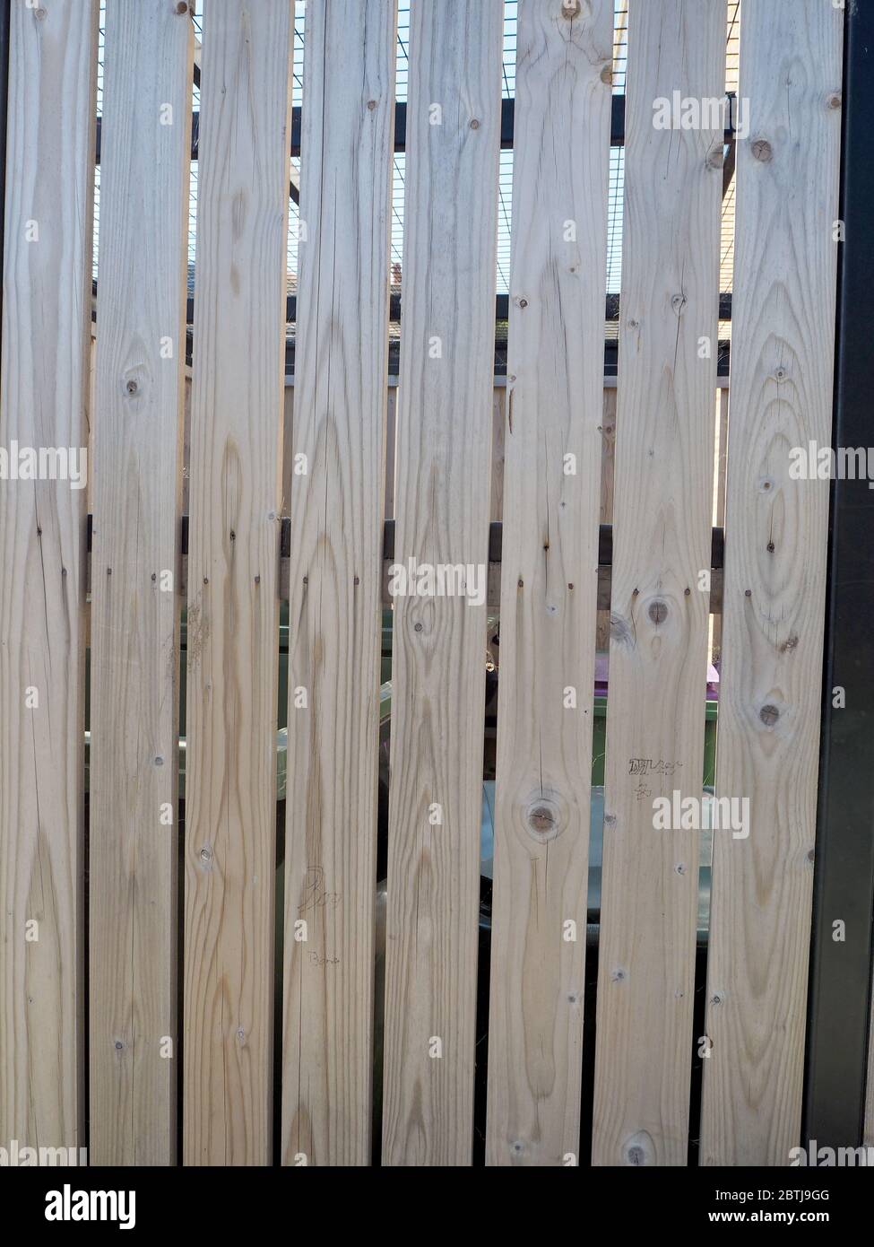 Recinzione pannello di legno Foto Stock