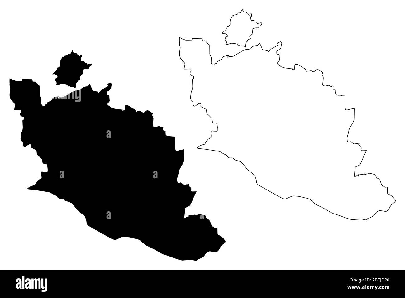 Dipartimento Vaucluse (Francia, Repubblica francese, Provenza-Alpi-Costa Azzurra regione) mappa illustrazione vettoriale, scrimolo schizzo mappa Vauclusa Illustrazione Vettoriale