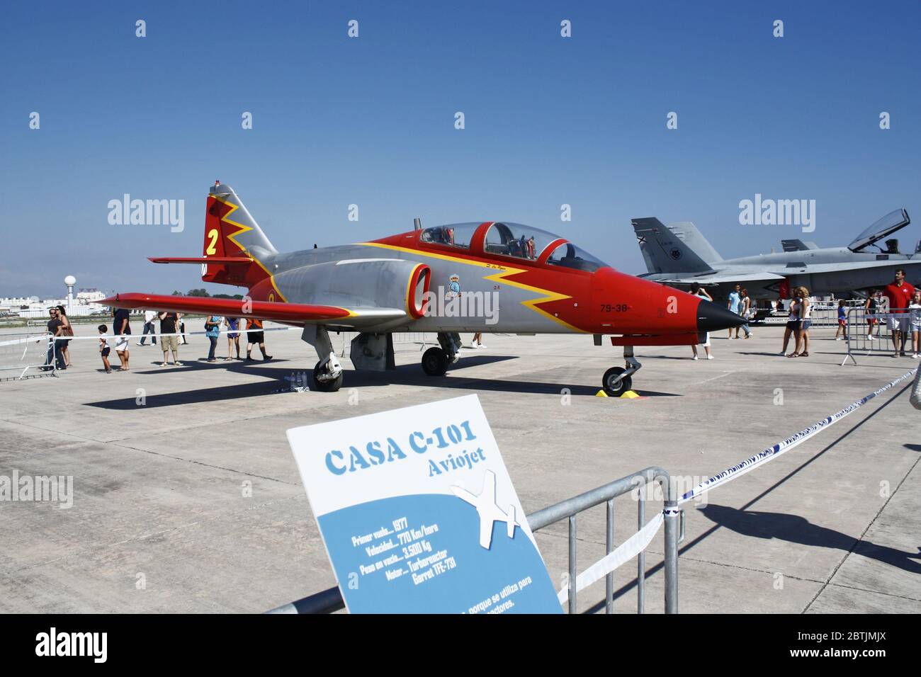 Casa C-101 Aviojet al Málaga Airshow 2010, Andalusia, Spagna. Foto Stock