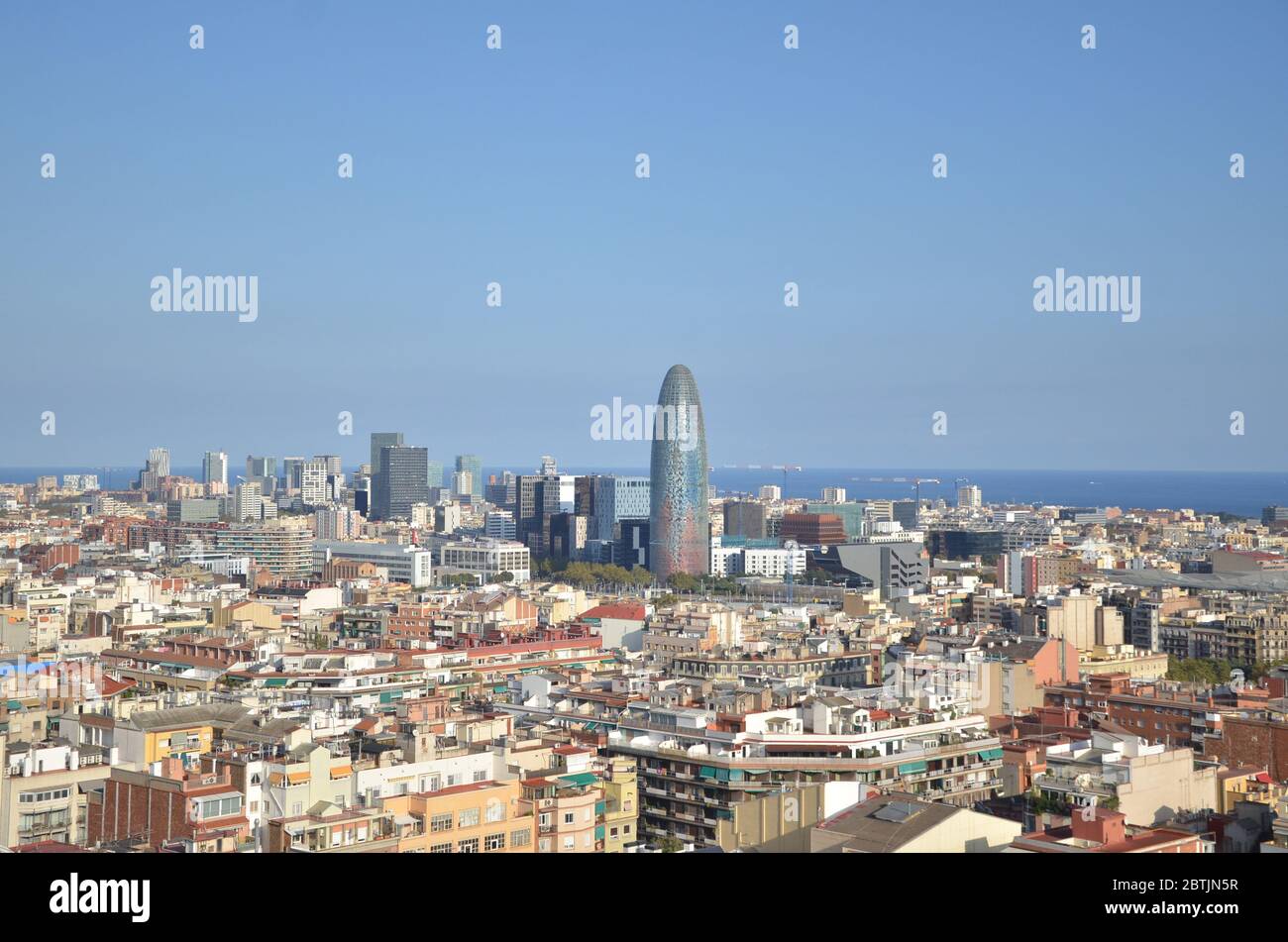 Barcellona, la capitale cosmopolita della Catalogna spagnola, è conosciuta per la sua arte e architettura. Foto Stock