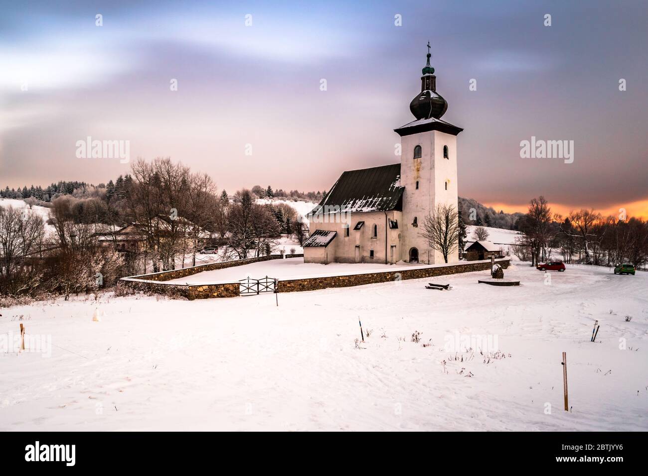 Centro d'Europa - Chiesa di San Giovanni Battista, Kremnicke Bane Foto Stock