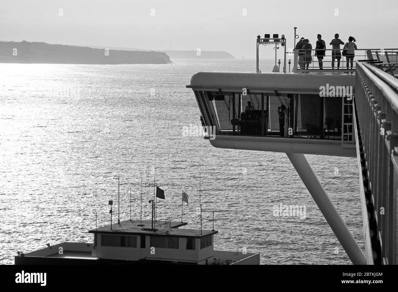 Ponte di Star Princess nave da crociera, città di Manta, provincia di Manabi, Ecuador, Sud America Foto Stock
