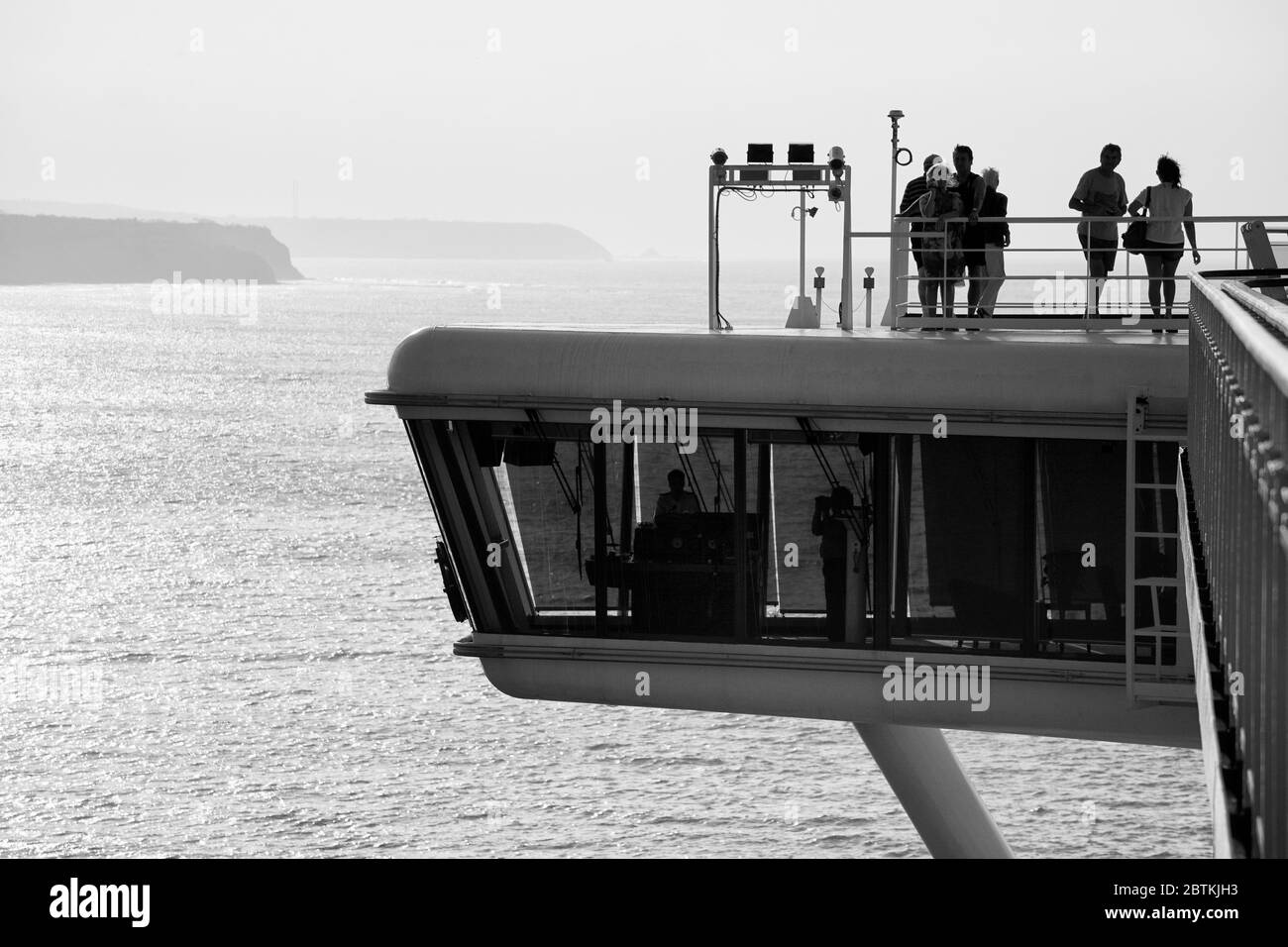 Ponte di Star Princess nave da crociera, città di Manta, provincia di Manabi, Ecuador, Sud America Foto Stock