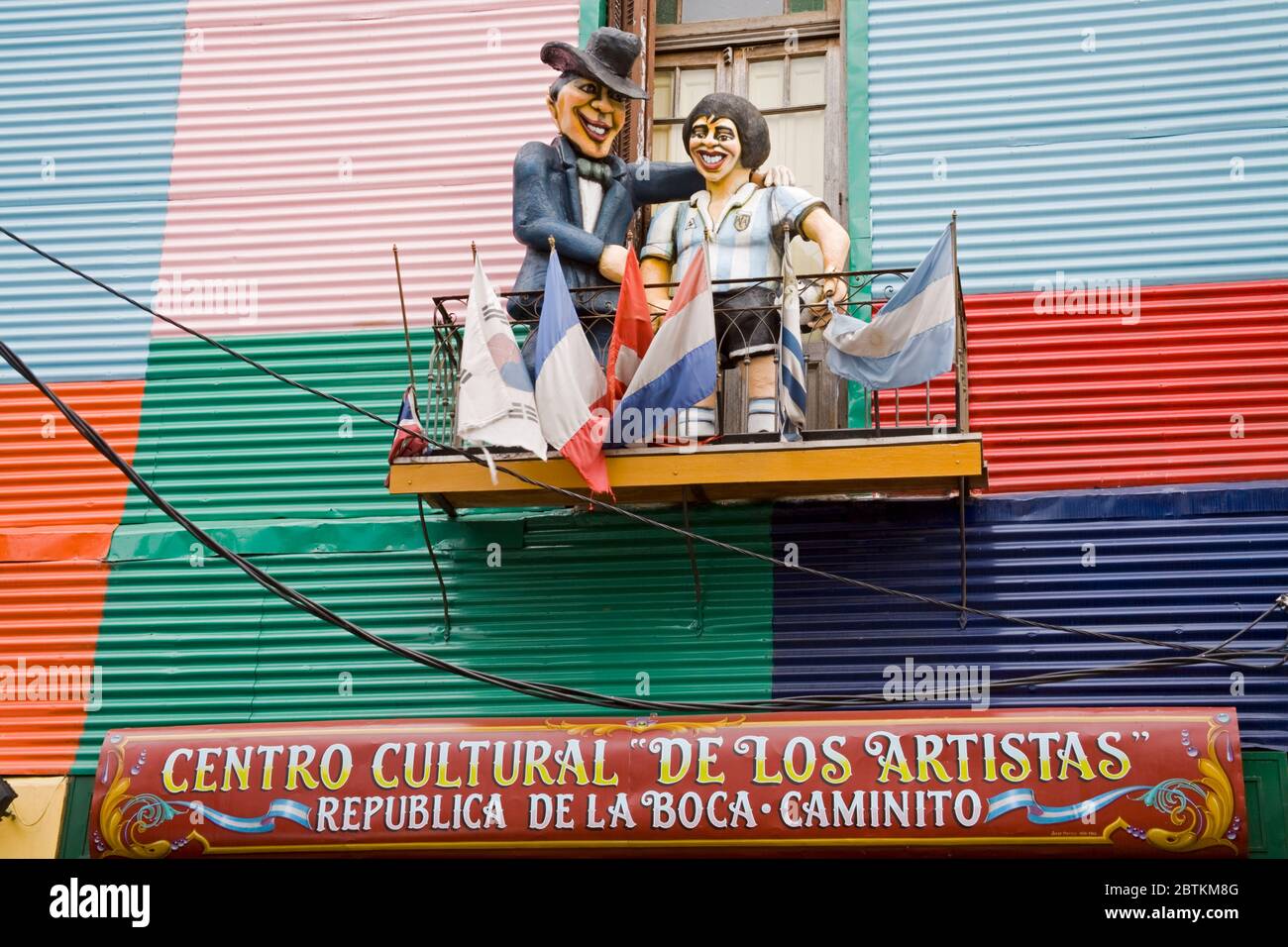 Centro Culturale De Las Artistas in via El Caminito, quartiere la Boca di Buenos Aires, Argentina, Sud America Foto Stock