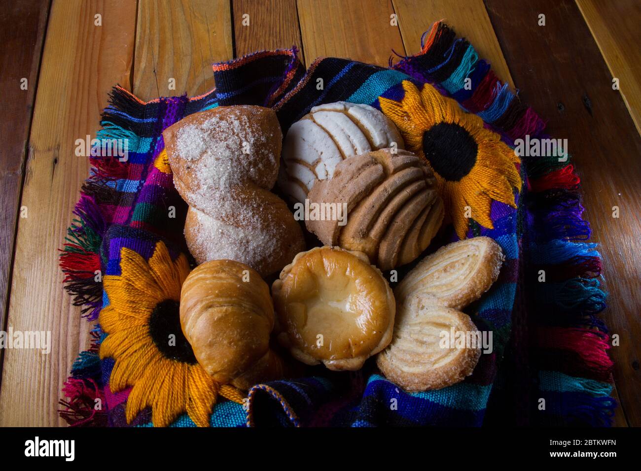 Tradizionale pane dolce messicano Foto Stock