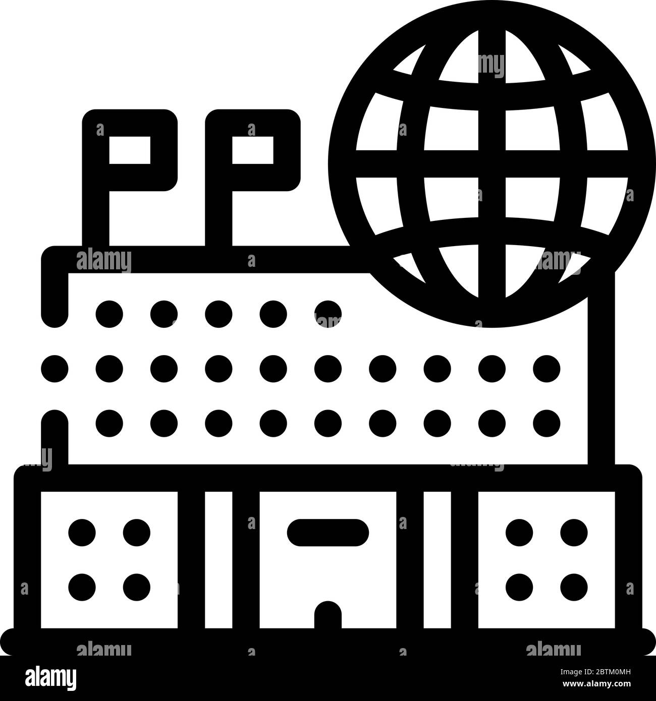 diversi paesi per visitare icona vettore illustrazione del profilo Illustrazione Vettoriale