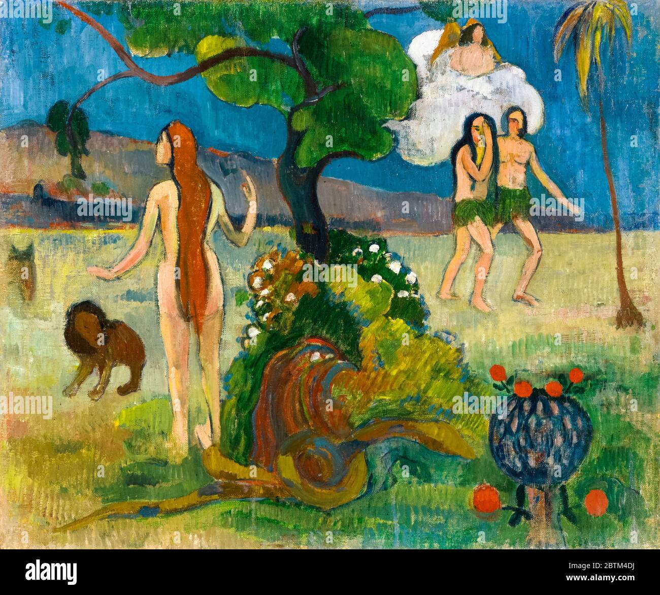 Paul Gauguin, Paradise Lost (?), pittura, circa 1890 Foto Stock