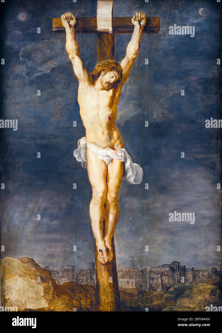 Cristo sulla Croce, dipinto di Pietro Paolo Rubens e Gioos de Momper II,  1592-1633 Foto stock - Alamy