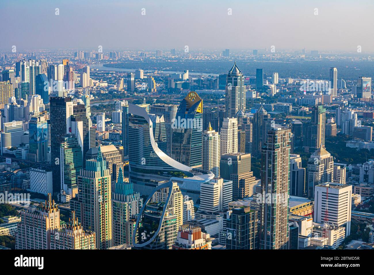 Thailandia, Bangkok Città, centro città Bangkok panorama Foto Stock