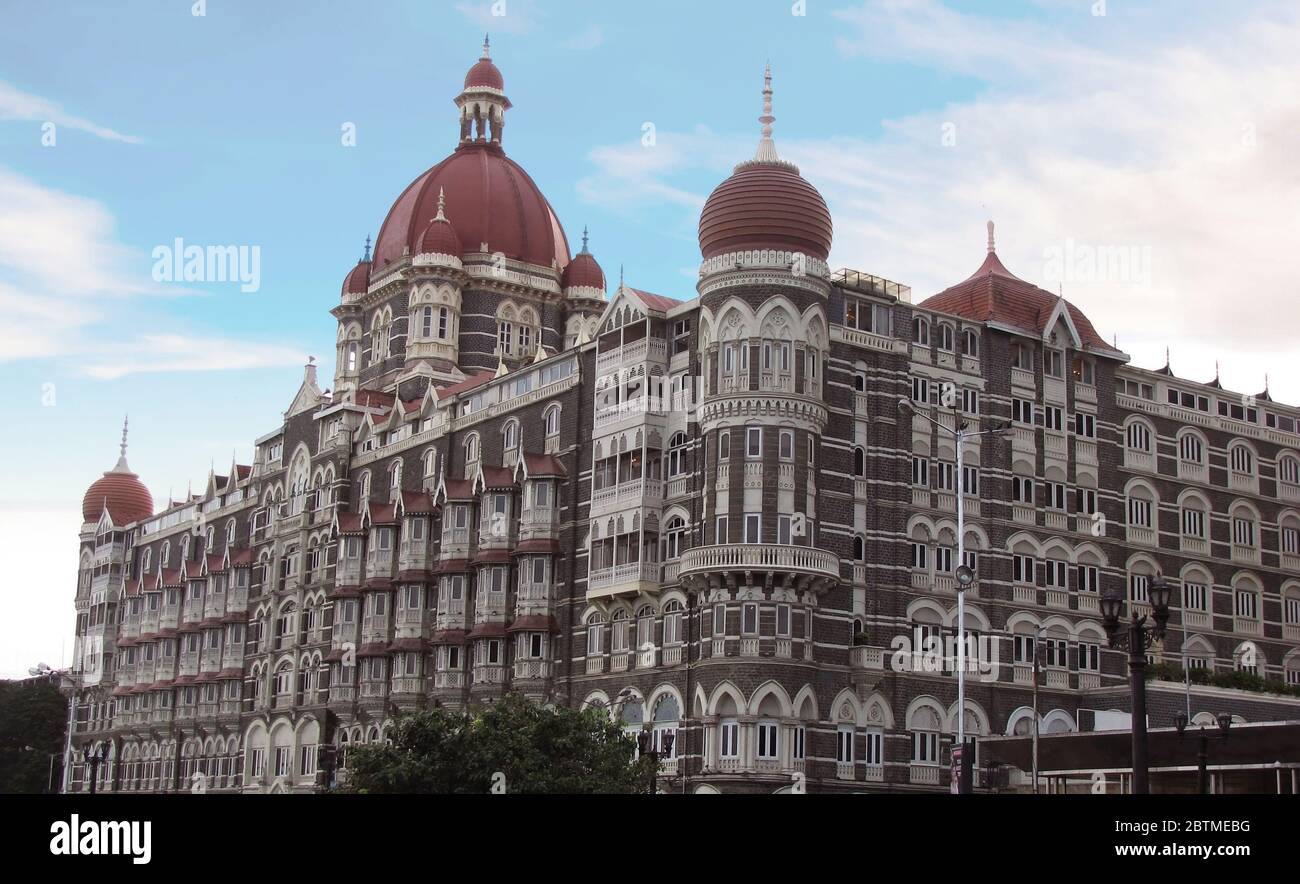 L'iconico Taj Mahal Palace Hotel di Mumbai Foto Stock