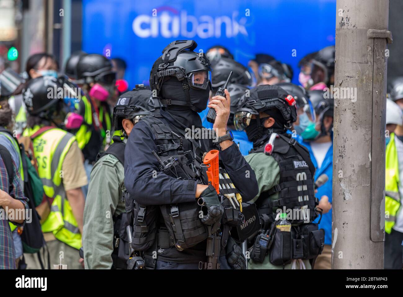 Centro di Hong Kong. 27 maggio 2020 Hong Kong protesta contro la legge anti-inno nazionale. Credit: David ogg / Alamy Live News Foto Stock