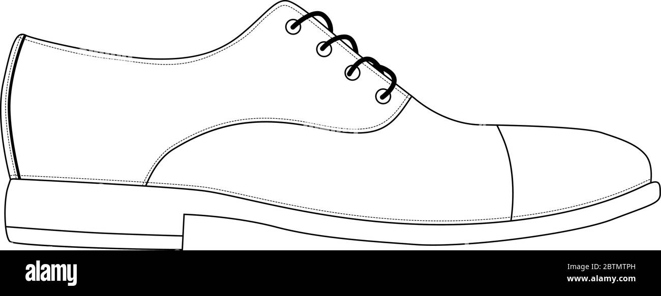 Scarpe uomo isolate. oxford classica. Uomo uomo stagione scarpe icone.  Disegno tecnico illustrazione vettoriale calzature Immagine e Vettoriale -  Alamy