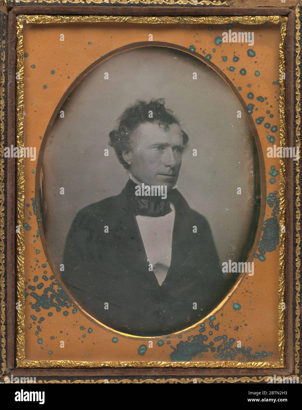 Franklin Pierce. La nascita della fotografia nel 1839 ha fornito un nuovo mezzo per registrare e diffondere le somiglianze dei presidenti americani. Foto Stock