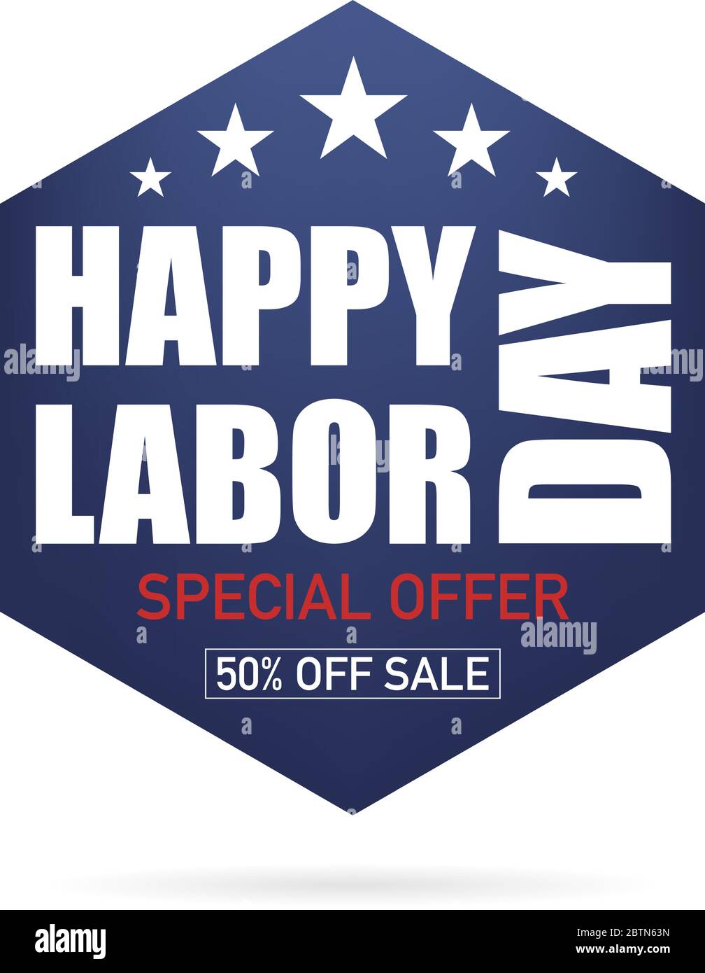 Festa del lavoro. Poster happy Labor Day. Offerte speciali di vendita. Stati Uniti d'America celebrazione. Illustrazione Vettoriale Illustrazione Vettoriale