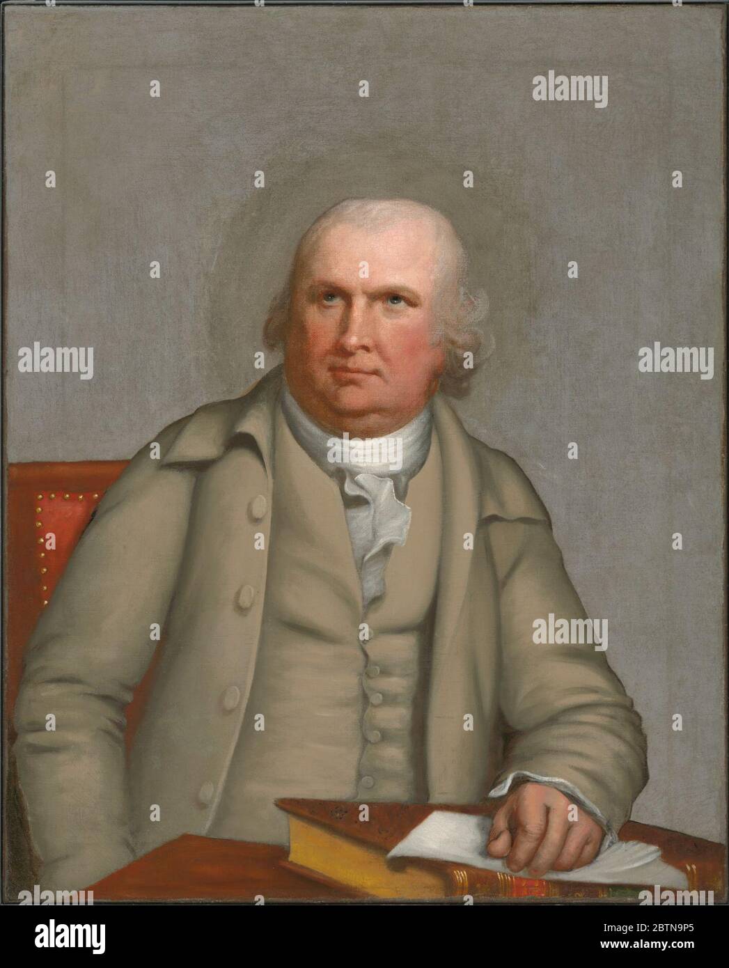 Robert Morris. Quando il secondo Congresso continentale si è mosso verso un voto per l'indipendenza, Robert Morris, uno dei principali mercanti d'America, pensò che il paese non era pronto per esso. Foto Stock