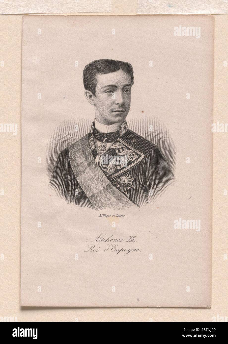 Re Alfonse XII Foto Stock