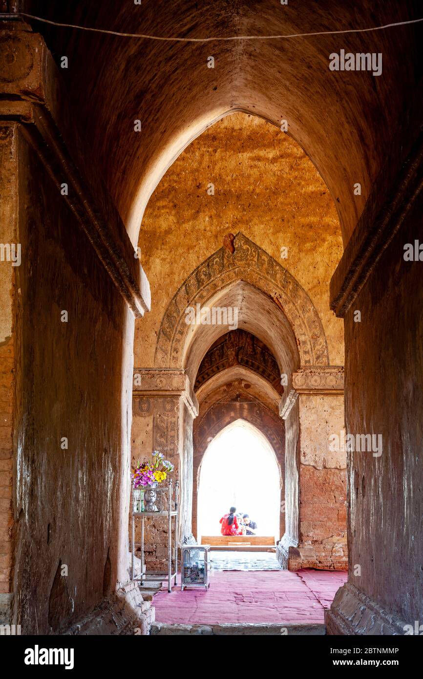 Tempio di Dhammayangyi, Bagan, Regione di Mandalay, Myanmar. Foto Stock