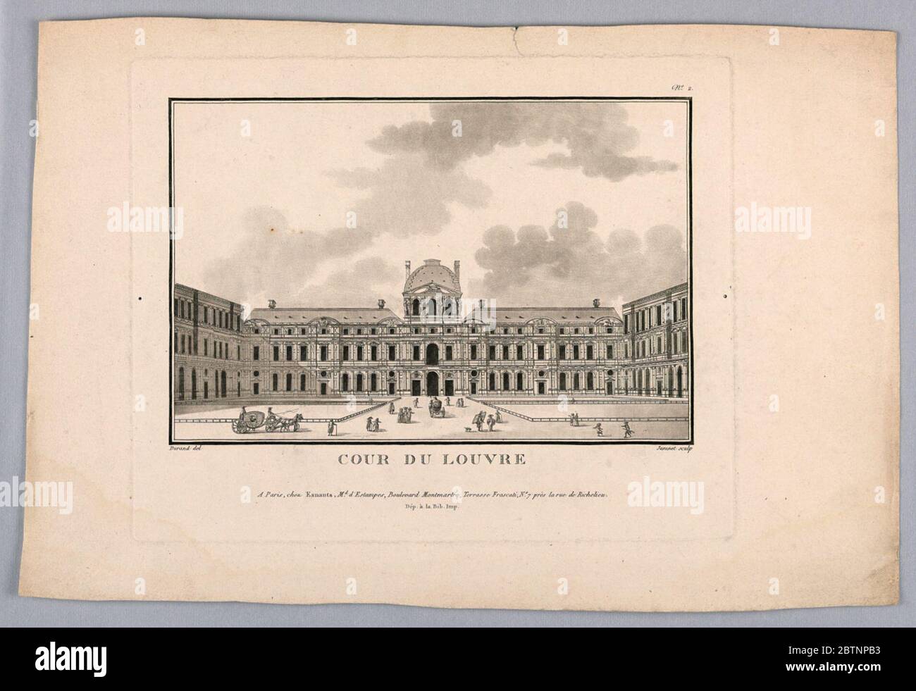 Cortile del Louvre. Ricerca in corso Foto Stock