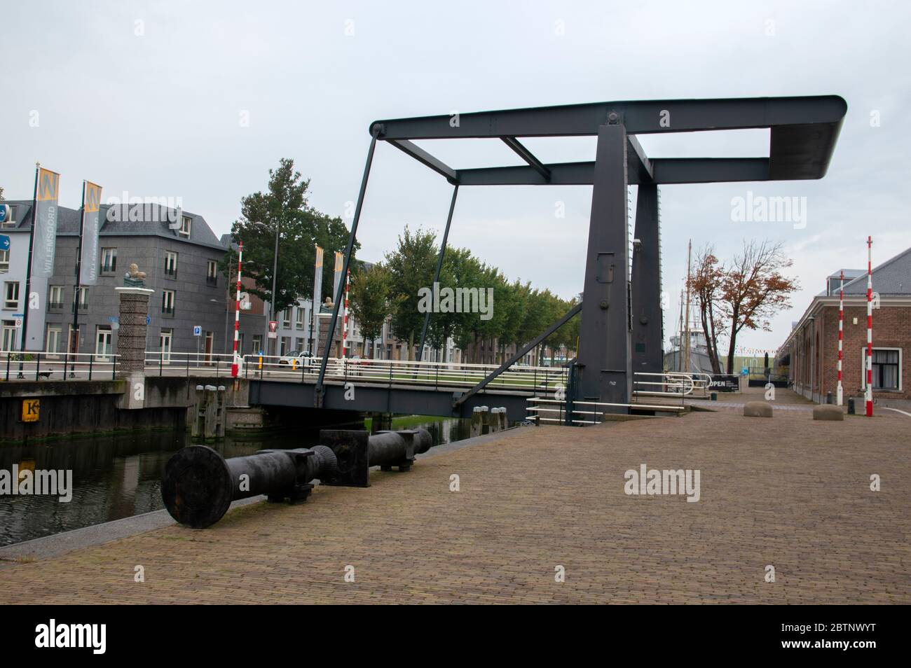 Ponte d'ingresso al Willemsoord Complex Den Helder Paesi Bassi 23 settembre 2019 Foto Stock