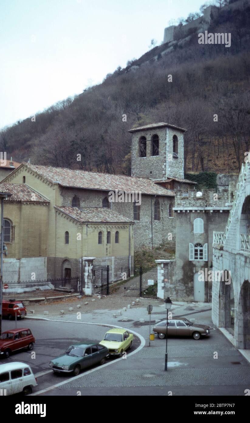 12th secolo Grenoble Museo Archeologico di Sant-Laurent, raffigurato nel 1974 Foto Stock
