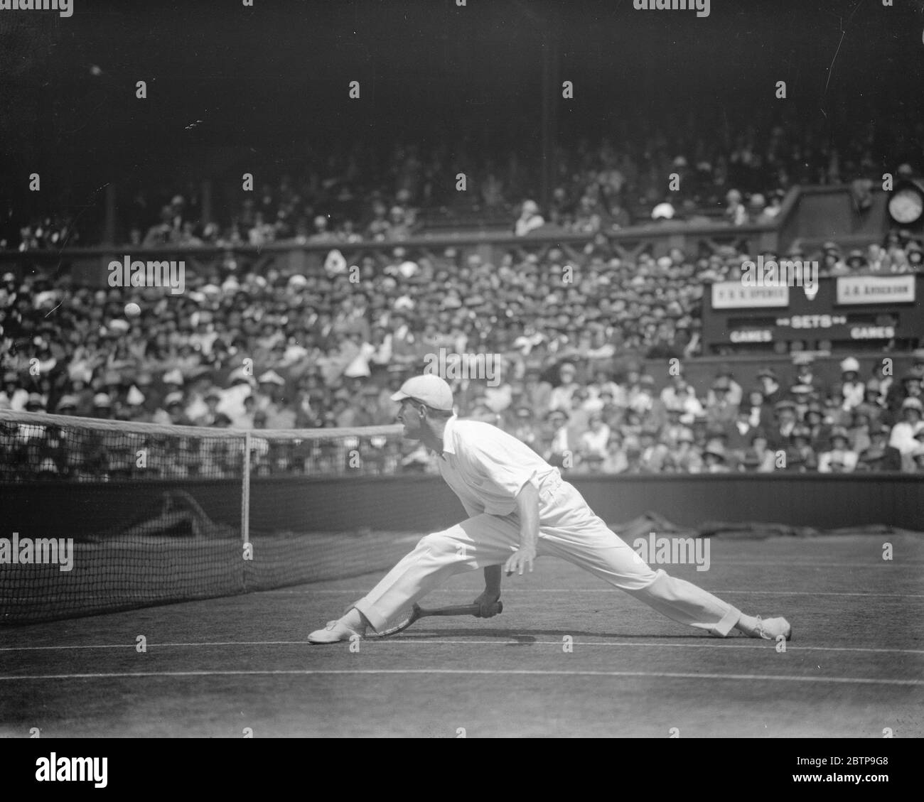 Campionato di tennis su prato a Wimbeldon Spence in gioco 25 giugno 1925 Foto Stock