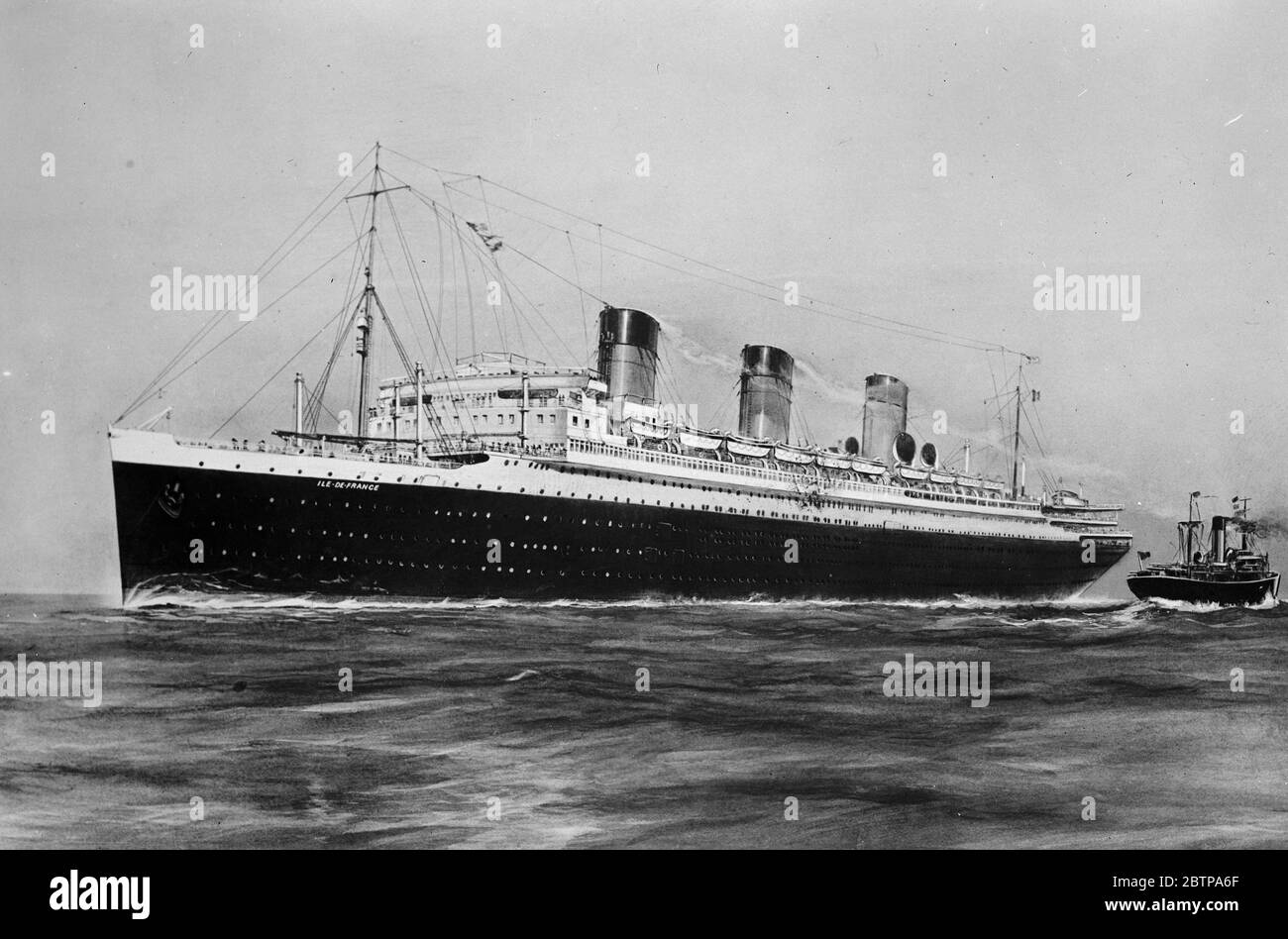 Ile de France . 26 ottobre 1927 Foto Stock