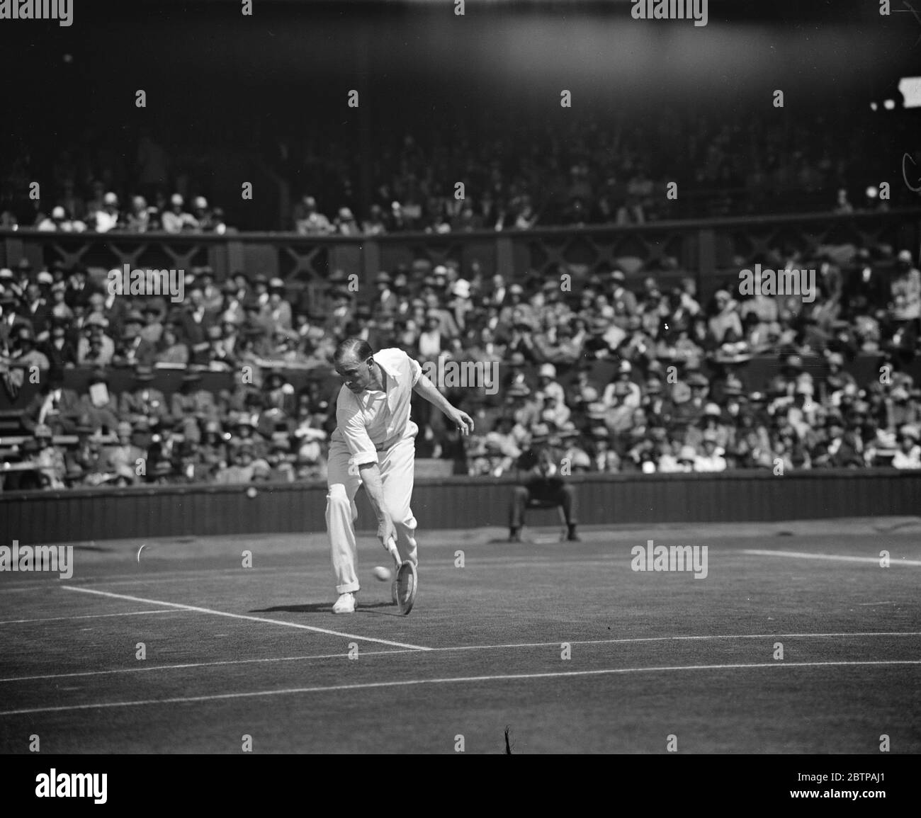 Campionati di tennis su prato Wimbledon . Patterson in gioco . 3 giugno 1929 Foto Stock