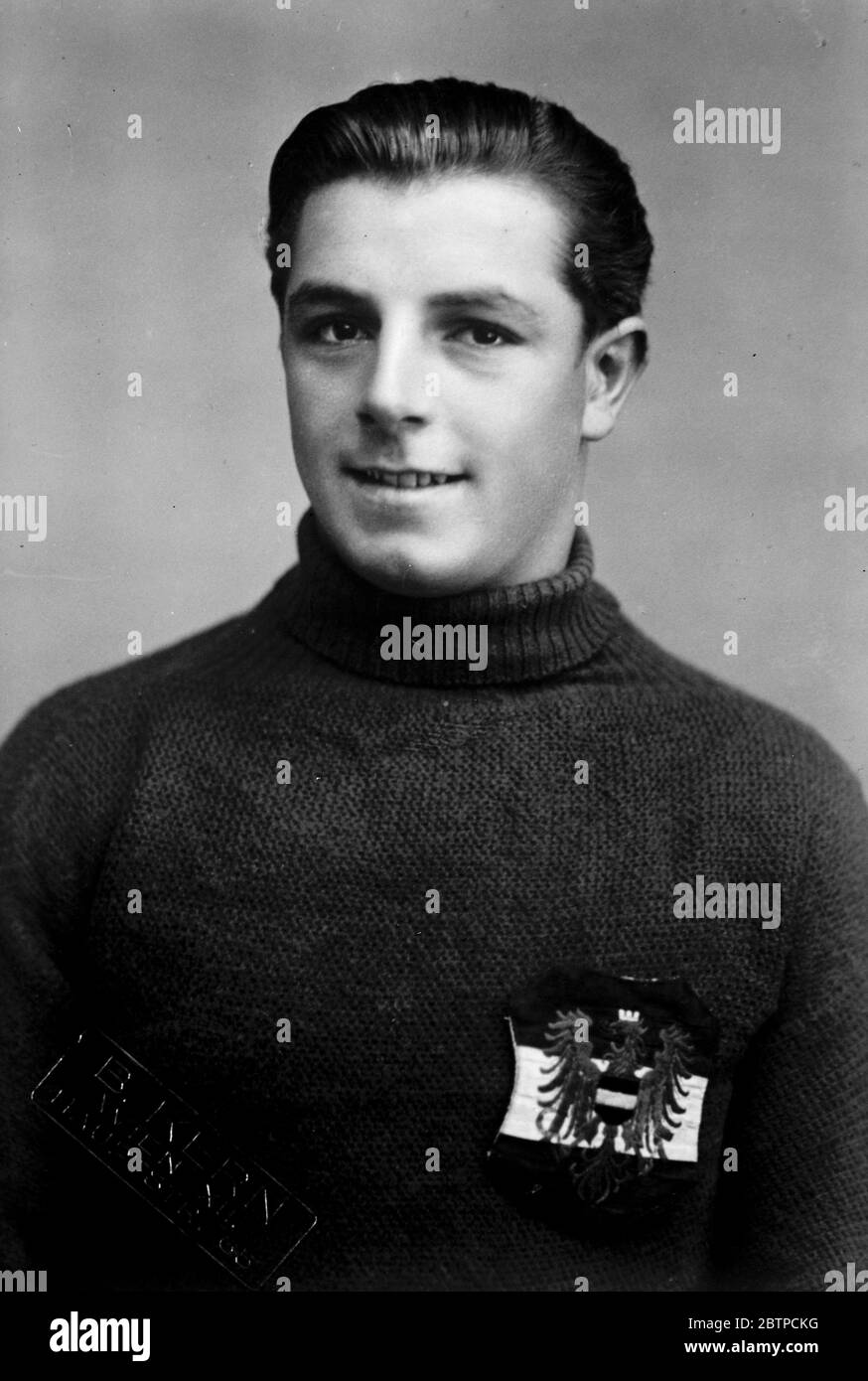 Calcio internazionale . Austria contro Scozia . P. Platzer (portiere, Austria). 25 novembre 1933 Foto Stock