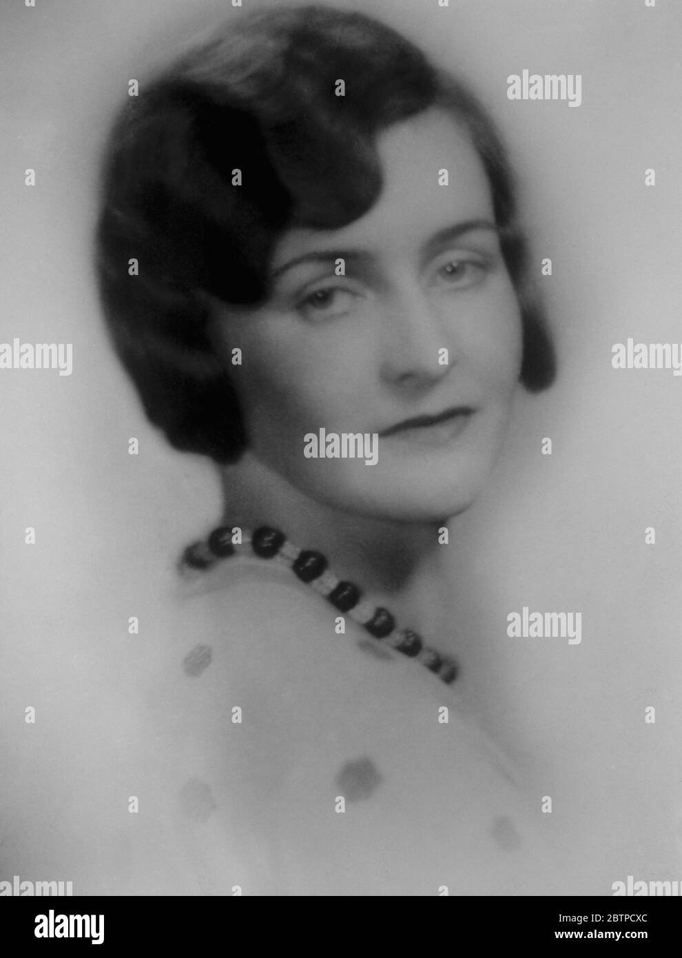 Diplomatica donna . Mlle Zahle, figlia di M Herluf Zahle, danese, nominò Segretario di Stato. Ottobre 1931 Foto Stock