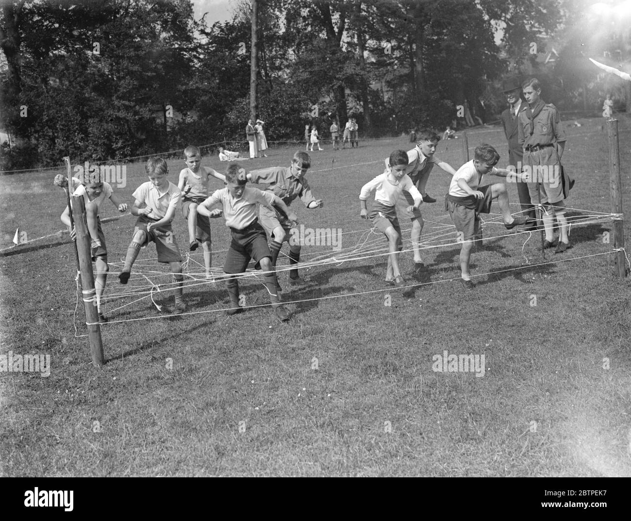 Una corsa di ostacolo . 1935 . Foto Stock