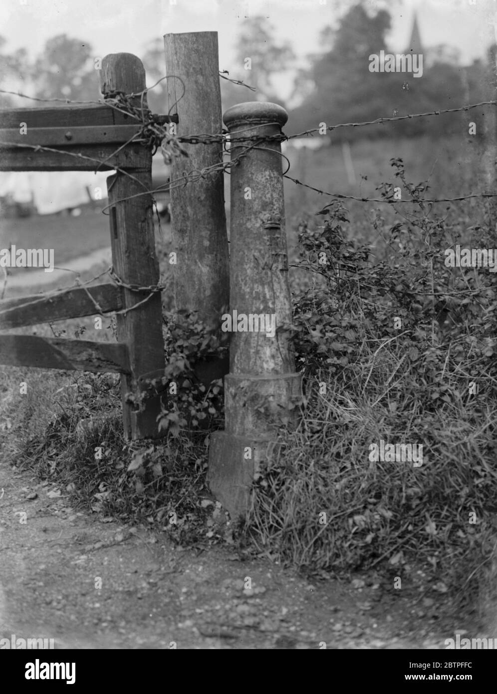 Un posto di confine . 1936 Foto Stock