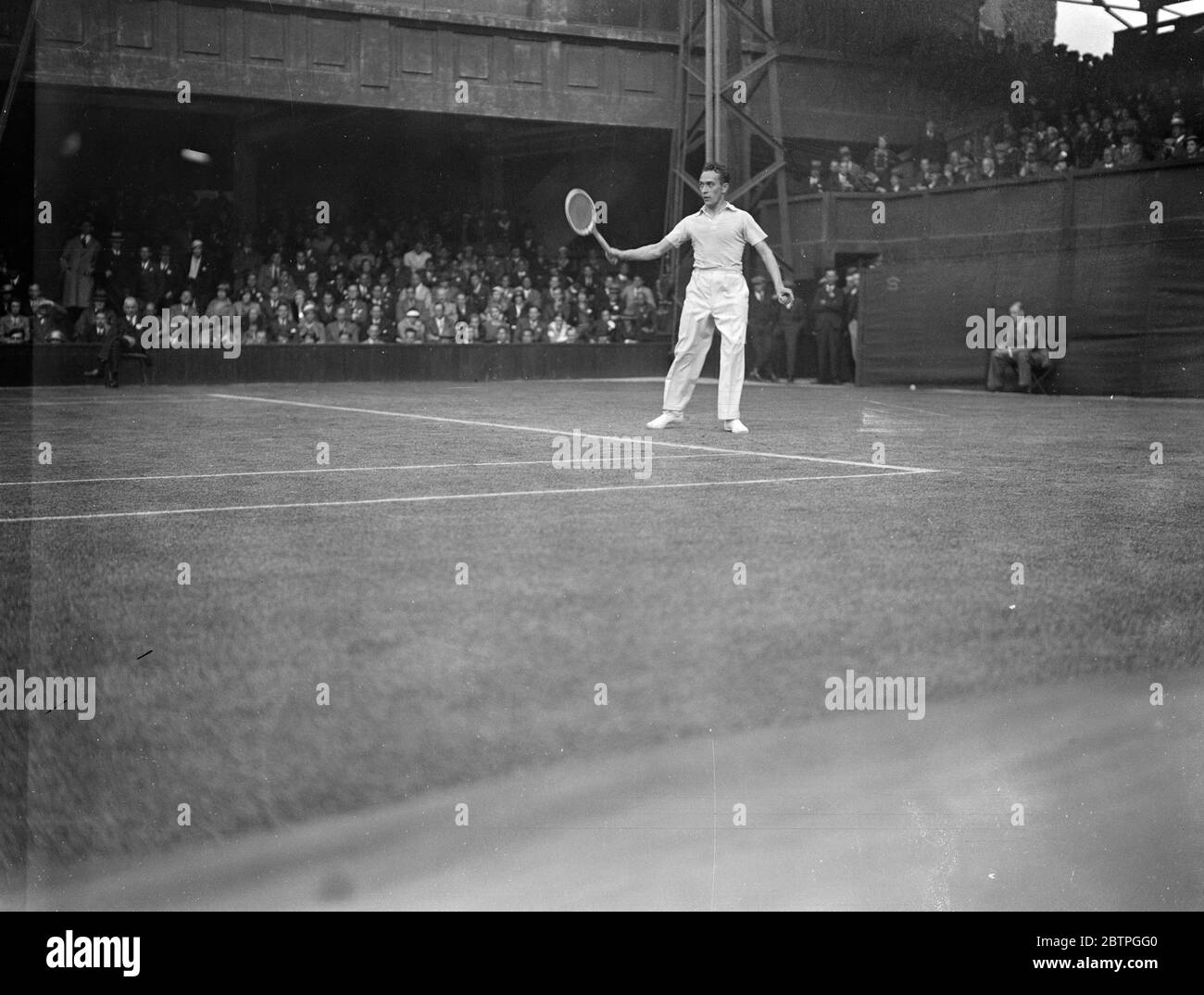 Tennista a Wimbledon . 21 giugno 1932 Foto Stock