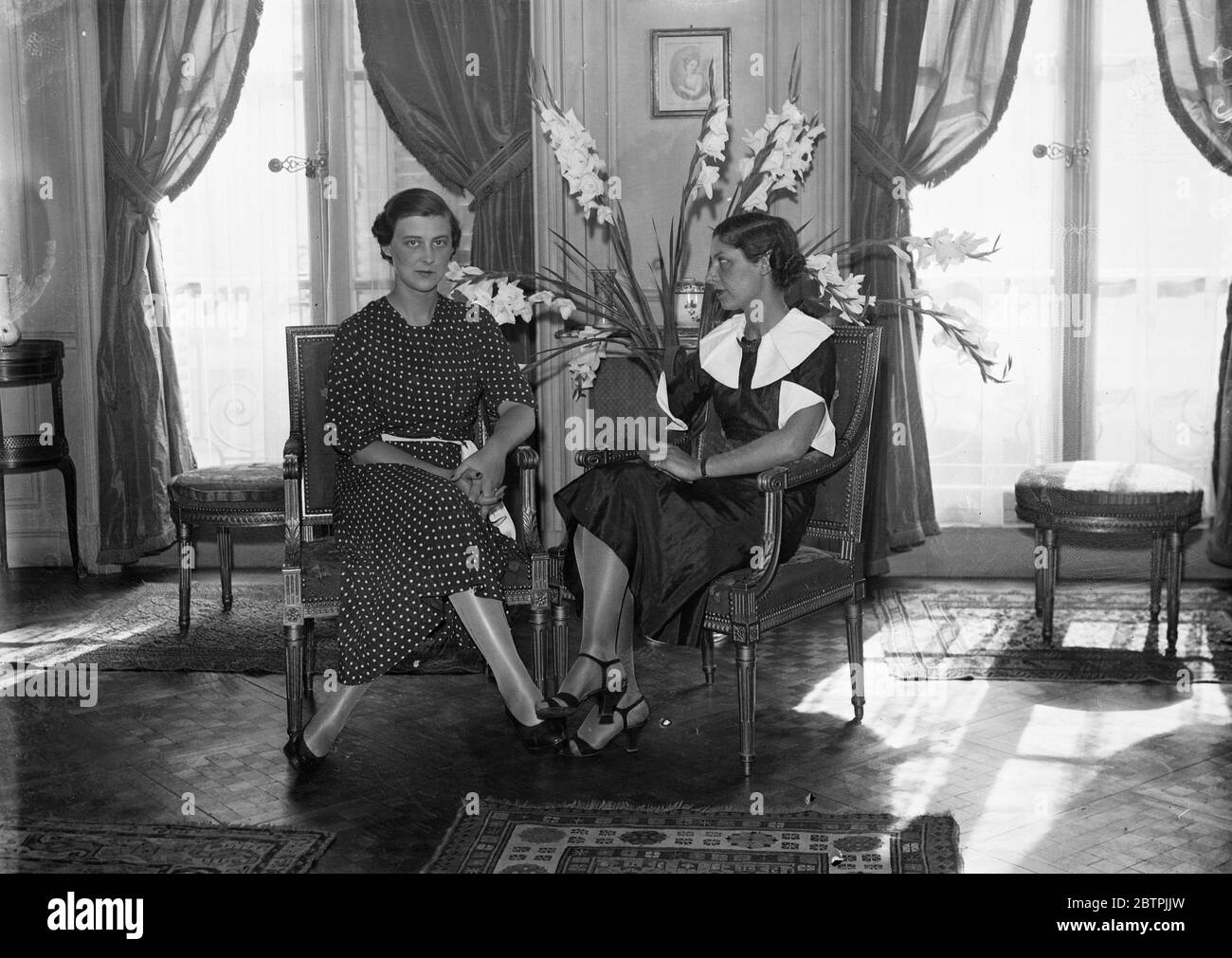 Principessa Marina e compagno 14 settembre 1934 Foto Stock