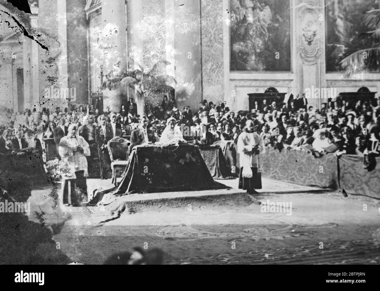 Matrimonio reale a Roma . Matrimonio di Infante Don Juan e della principessa Marie Mercedes . 14 ottobre 1935 Foto Stock