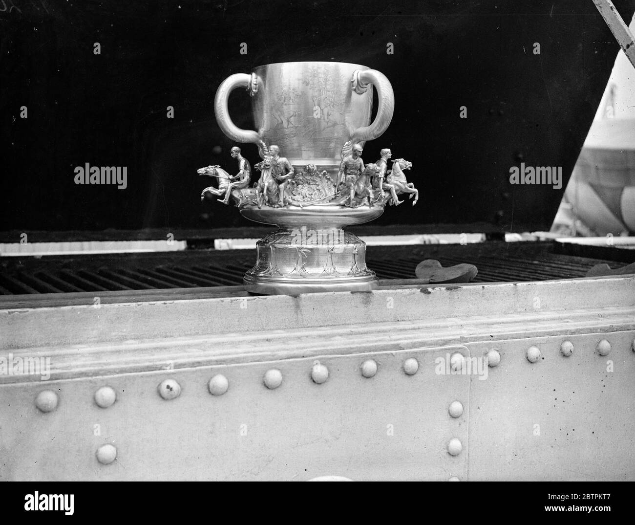 Coppa Internazionale di sfida Polo . 17 marzo 1935 Foto Stock