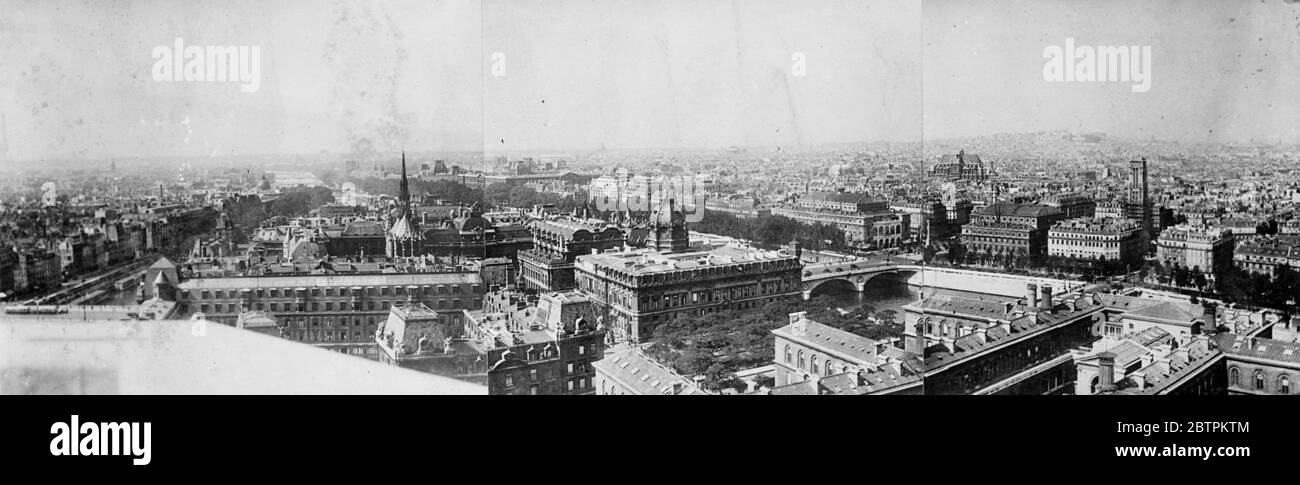 Skyline di Parigi . 13 maggio 1936 Foto Stock