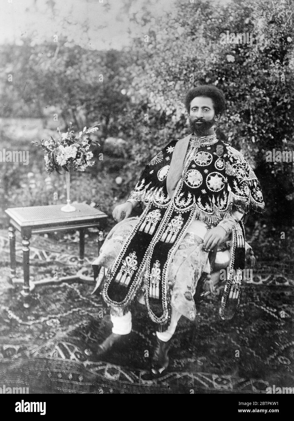 L'imperatore Haile Selassie . 1935 Foto Stock