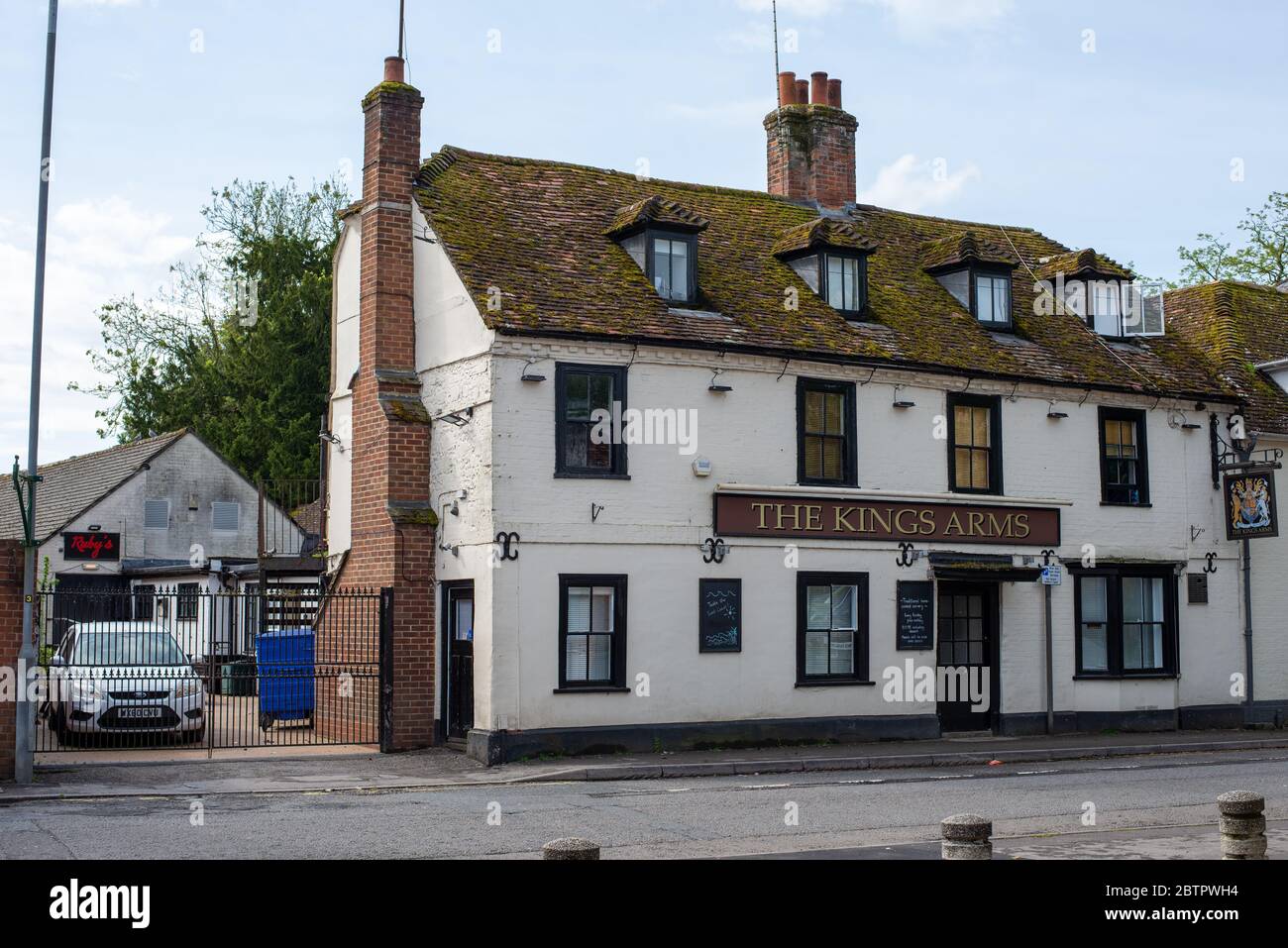 Aziende di Amesbury durante la chiusura di Coronavirus. Wiltshire, Inghilterra Foto Stock