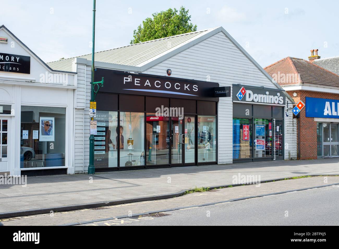 Aziende di Amesbury durante la chiusura di Coronavirus. Wiltshire, Inghilterra Foto Stock