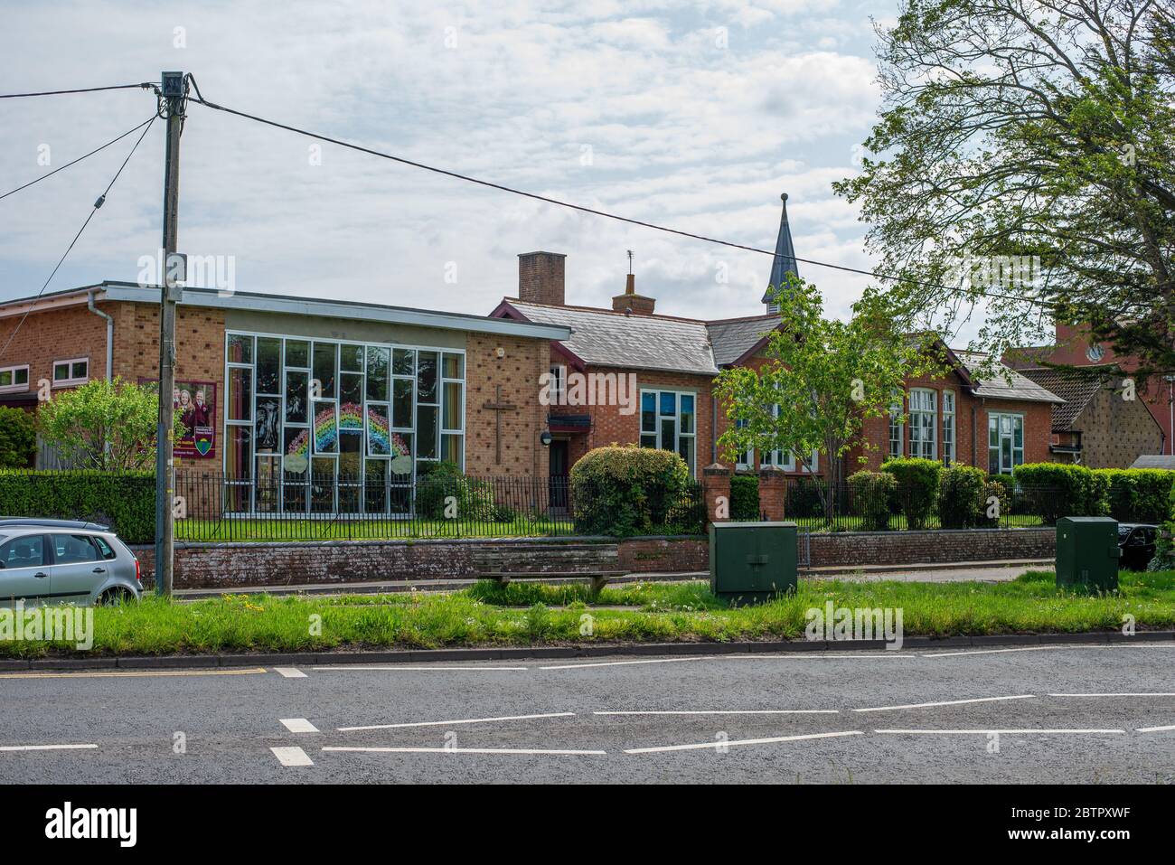 Aziende di Amesbury durante la chiusura di Coronavirus. Wiltshire, Inghilterra Foto Stock