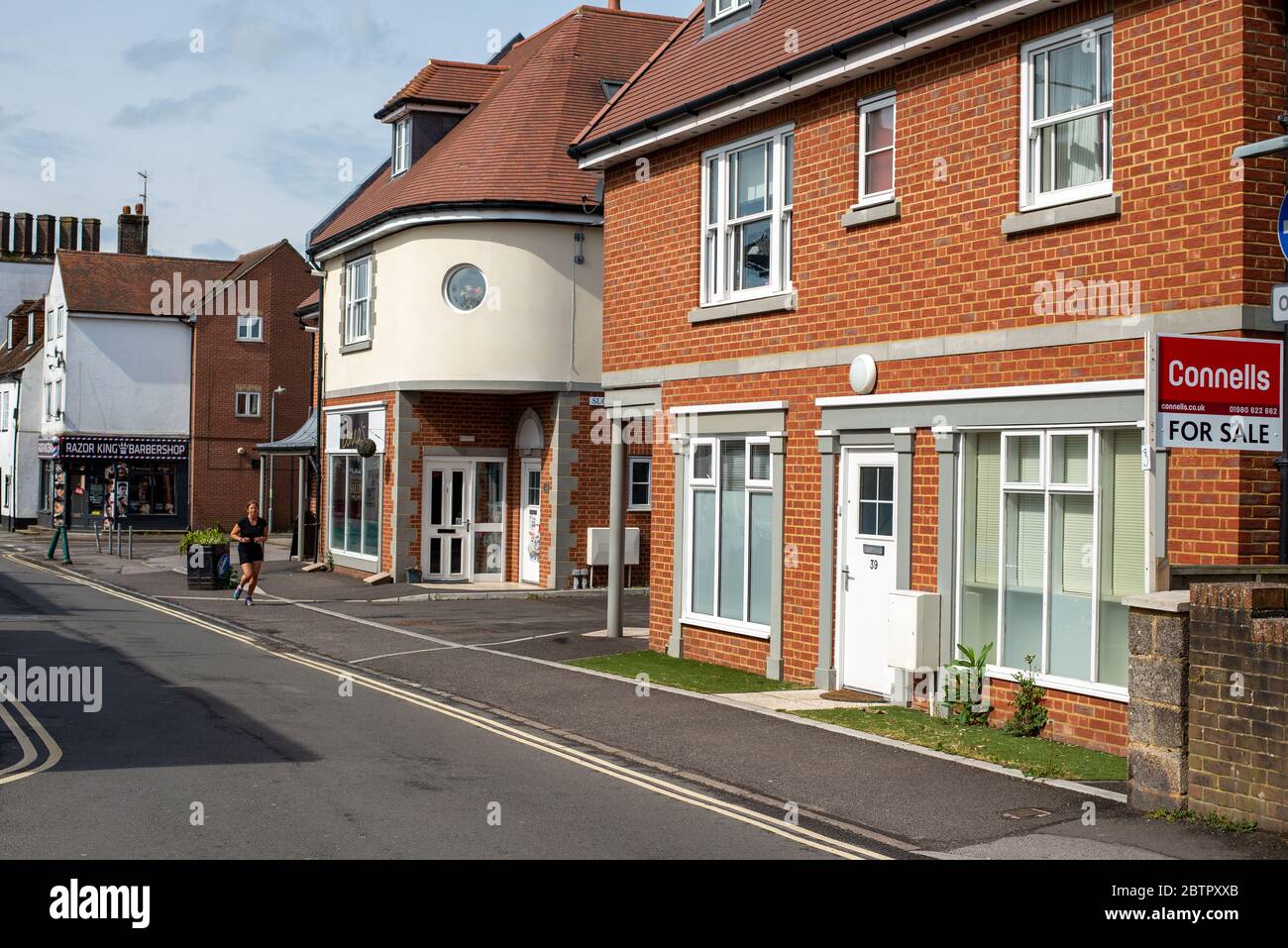 Aziende di Amesbury durante la chiusura di Coronavirus. Wiltshire, Inghilterra Foto Stock